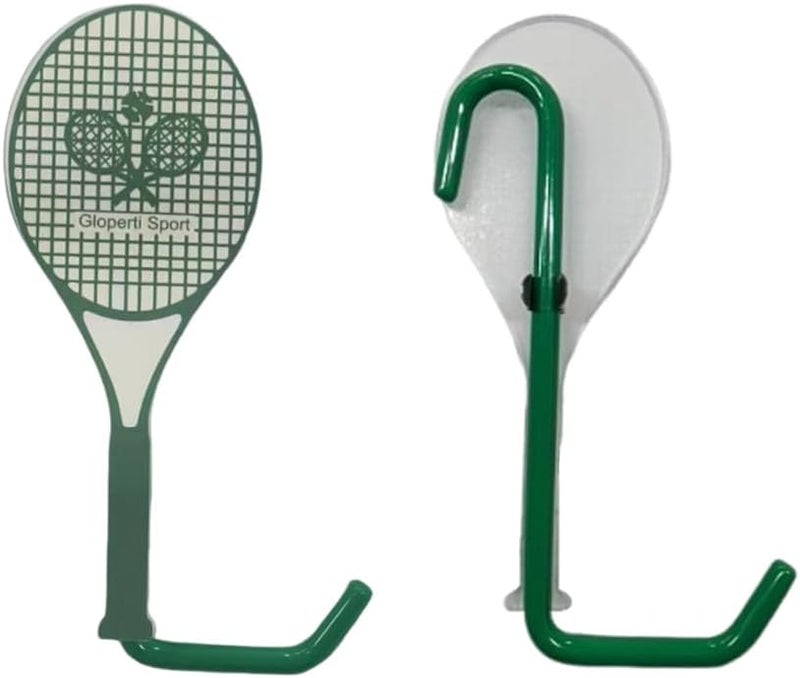 Gloperti Hang-Tough Fence Hooks for Pickleball,Baseball, Softball, Tennis & Camping Green Colour Pack of 2 - Image 1